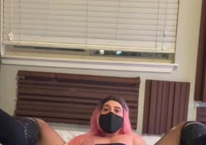 Big Ass CD Sissy Solo Cumshot