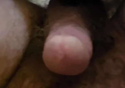Laid Back POV in Bed with My Shorts Downs and Drop of Precum