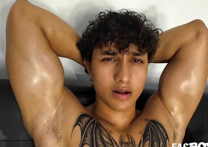 Muscle Latino Twink Handjob