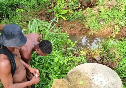 Ebony Ran for His Life After a Merciless Hard Jungle Fuck