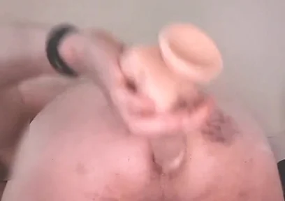 Ass Too Bruised for Spanking so Played with New Dildos