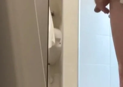 Helping Hand in Public Toilets - Almost Caught