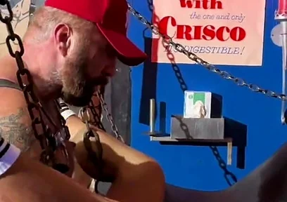 Dom with Thick Huge Cock Fucks Me Bareback in the Sling