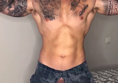 My Big Military Cock Cums with No Touch