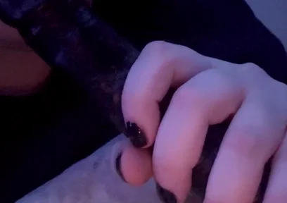 Sucking My Dildo Getting It Nice and Wet