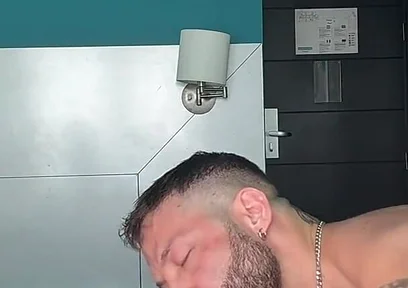 Muscle Bottom Takes Big White Monster Cock Deep