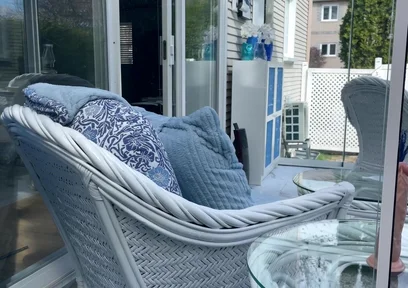 Hunk Stepdaddy Bear Naked Sunbathing in the Veranda 3