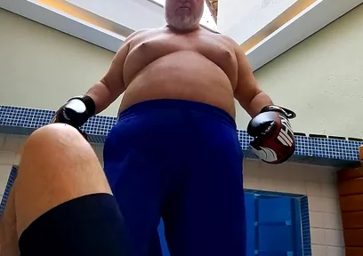 POV Stepdaddy Boss Boxer Training Session