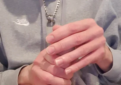 Skinny Lad Pulls Back Skin to Show Bellend