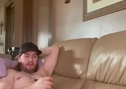 Solo Male Pleases And Edges His Self In Living Room With Loud Moaning