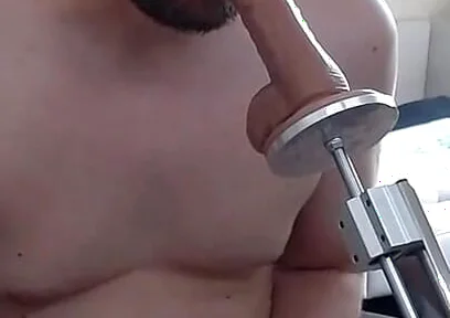 Master Dominates Useless Beta Male with Machine to Fuck Ass and Mouth with Cum Eating
