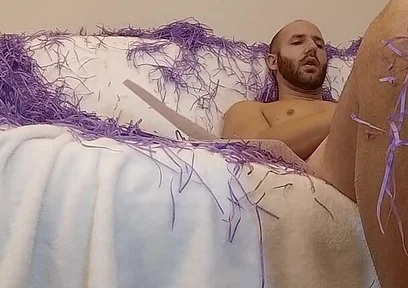 Inflatable Anal Sex Toy on Sofa