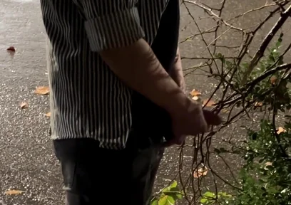 Risky Extreme Couple Jerk off Outdoor in Public Under the Rain (very Romantic)