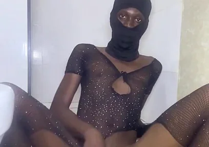 Sexy Femboy in Lingerie Playing with His Hole