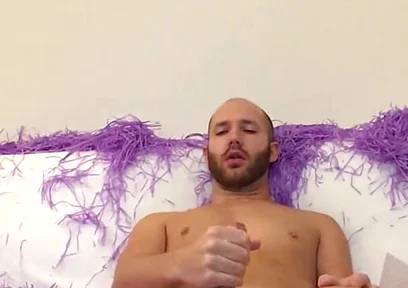 Straight Jerking on Sofa After Party