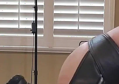 Getting My Hole Bred by Leather Stepdaddy on the Bed and in a Sling
