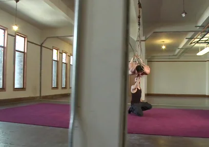 Hot Bi Hunk's First Time Being Bound and Edged