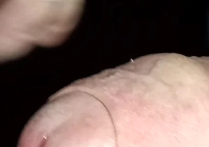 Night Time Cruising, Big Uncut Cock Wanking and Cumming in the Woods - Rockard Daddy