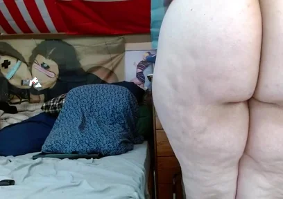 Little Locked Uncut Dick on a BBW Body