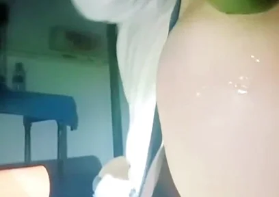 A Thin Young Man Opens His Anus Alone