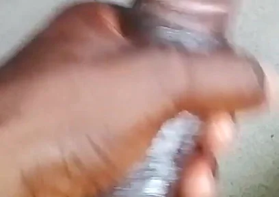 Stroking My BBC Hard Till I Cum