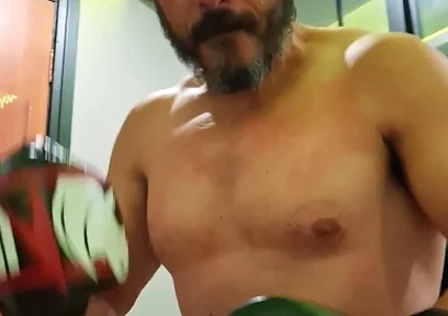 Gouine Wrestler - POV Muscle Worship Training Session