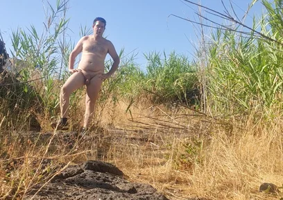 Naked Boy in Outdoor
