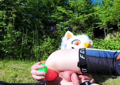Twink Uses Carrot in His Ass
