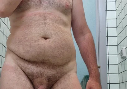 All Naked in Bathroom