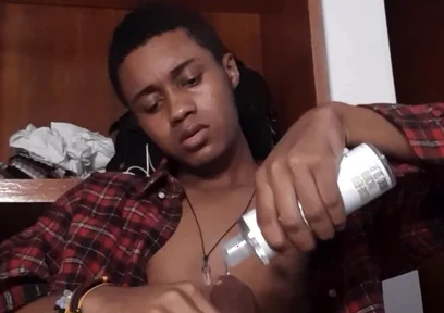 Horny BBC Guy Stroking Until Explosive Load in His Room - Face Visible