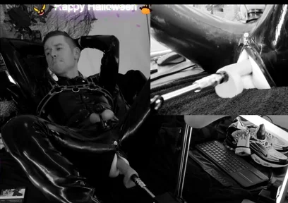 Rubber Halloween Black N White