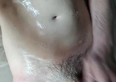 Playung with my cock in the shower