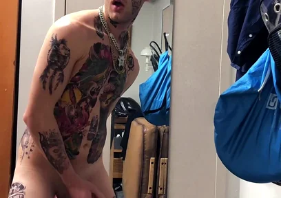 Tatted Twink Masturbation Solo
