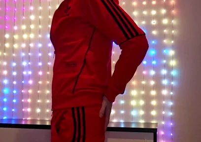 Red Adidas Tracksuit