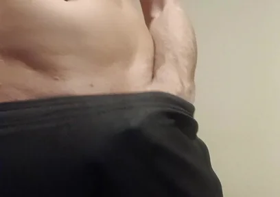 Showing off My Cock in Joggers