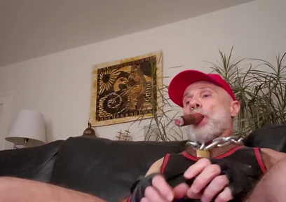 Cigardad on His Couch