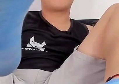 Love the Feet of Your Master Tomasstyl in Its Blue Sports Tights