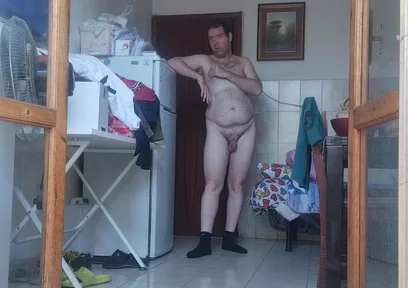 Naked Boy All Alone