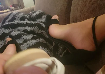 Fucking Girlfriend's Shoes in Nylons and Brittany's Heels