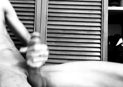 Monochrome BBC Stroking Session - Intense Handjob and Cum Black20one