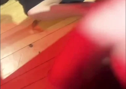 Amateur Boy Pissing in a Glass Held in His Friend's Mouth