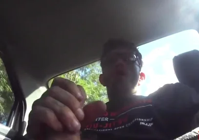 Jerking off in the Car