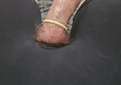 Small Femboy Crossdresser Cums Inside His Condom After Jerking off