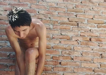 Latin Guy Bathing