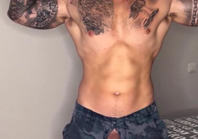 My Big Military Cock Cums with No Touch and Talking Dirty