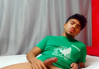 Horny Mexican Stud Cums After the Game