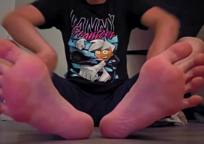 Twink Rubs Moisturizer Cream on Feet