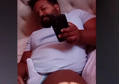 Stepdaddy Bear Plays with Covered Cock on Live