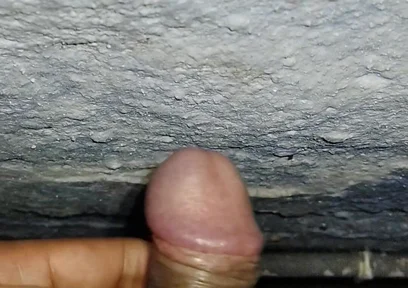 Penish Massage with My Hand in Bathroom