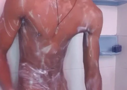 Wet BBC in Shower Fucking My Fleshlight Until Cumshot Black20one